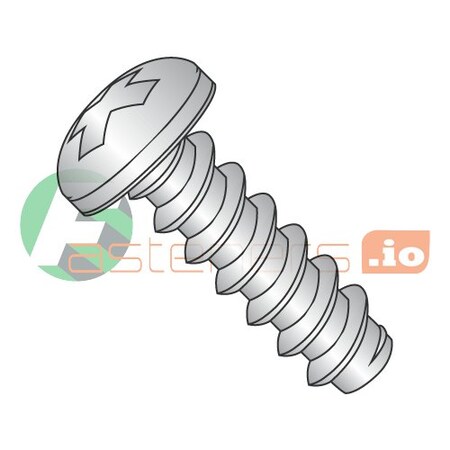 Self-Drilling Screw, #4 X 3/8 In, 18-8 Stainless Steel Pan Head Phillips Drive, 5000 PK